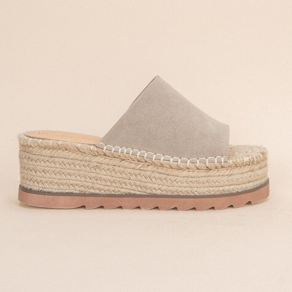 MIIM Eva - Espadrille Platform Slide - Picture 2 of 5